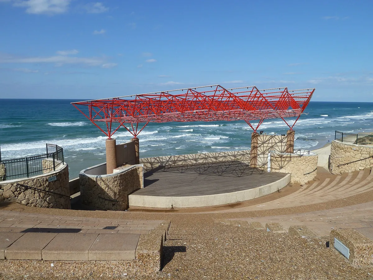 The Netanya amphitheatre on the beach promenade